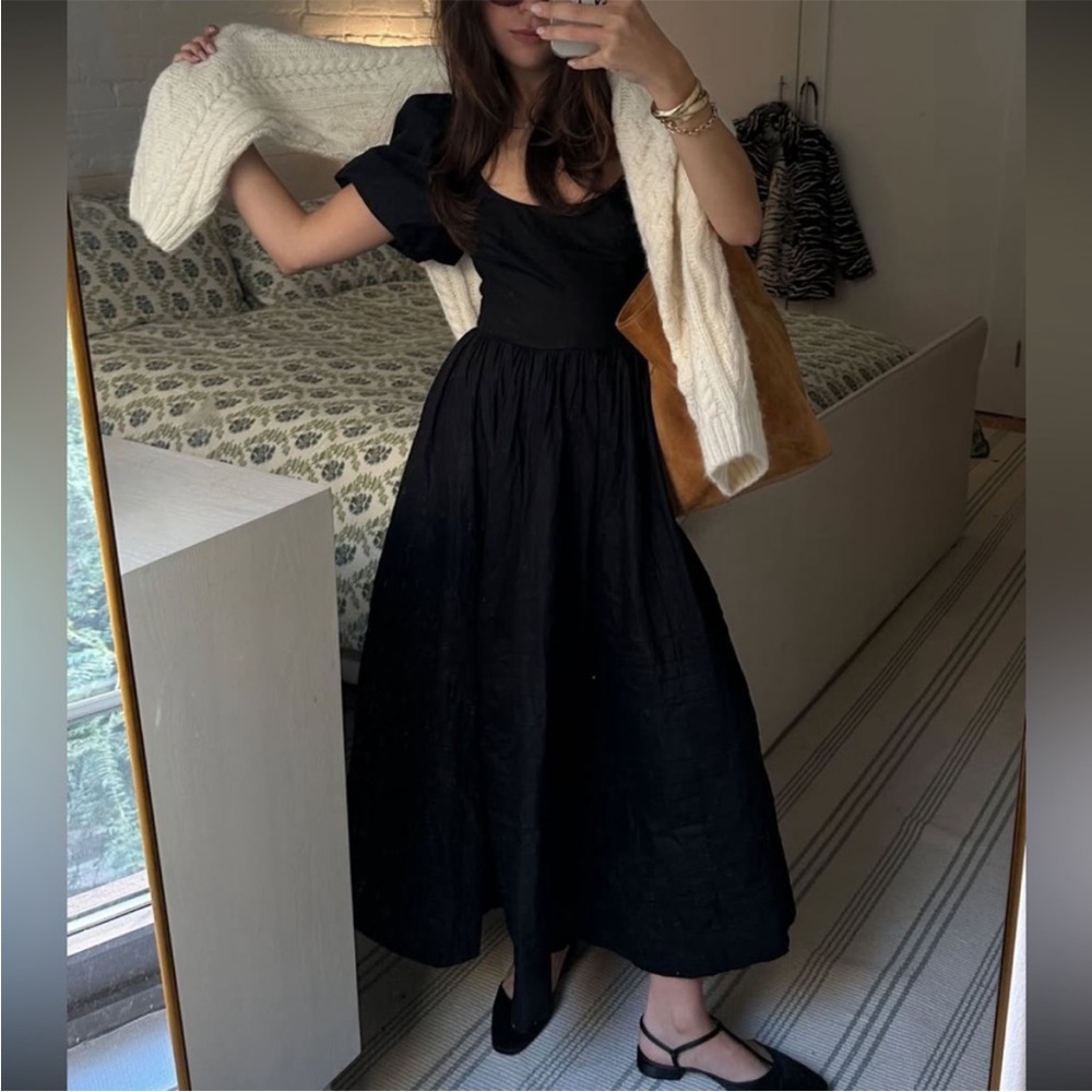 Reformation Everlyn Dress Black